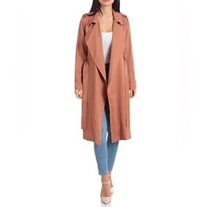 Badgley Mischka Terracotta Trench Coat